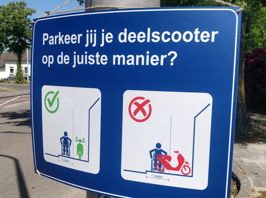 parkeer jij jouw deelscooter juist
